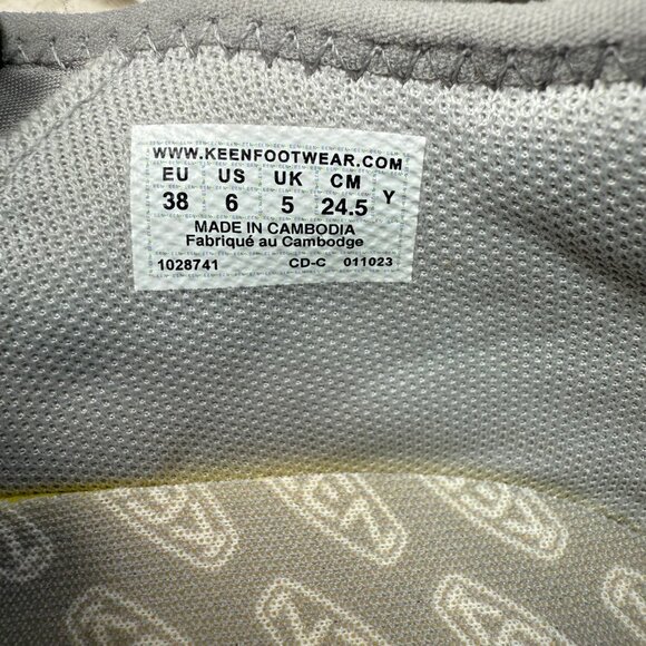 Keen Womens Gray & Blue Sports Shoes Size 6 Lace-Up Breathable Mesh Lightweight - Picture 5 of 8